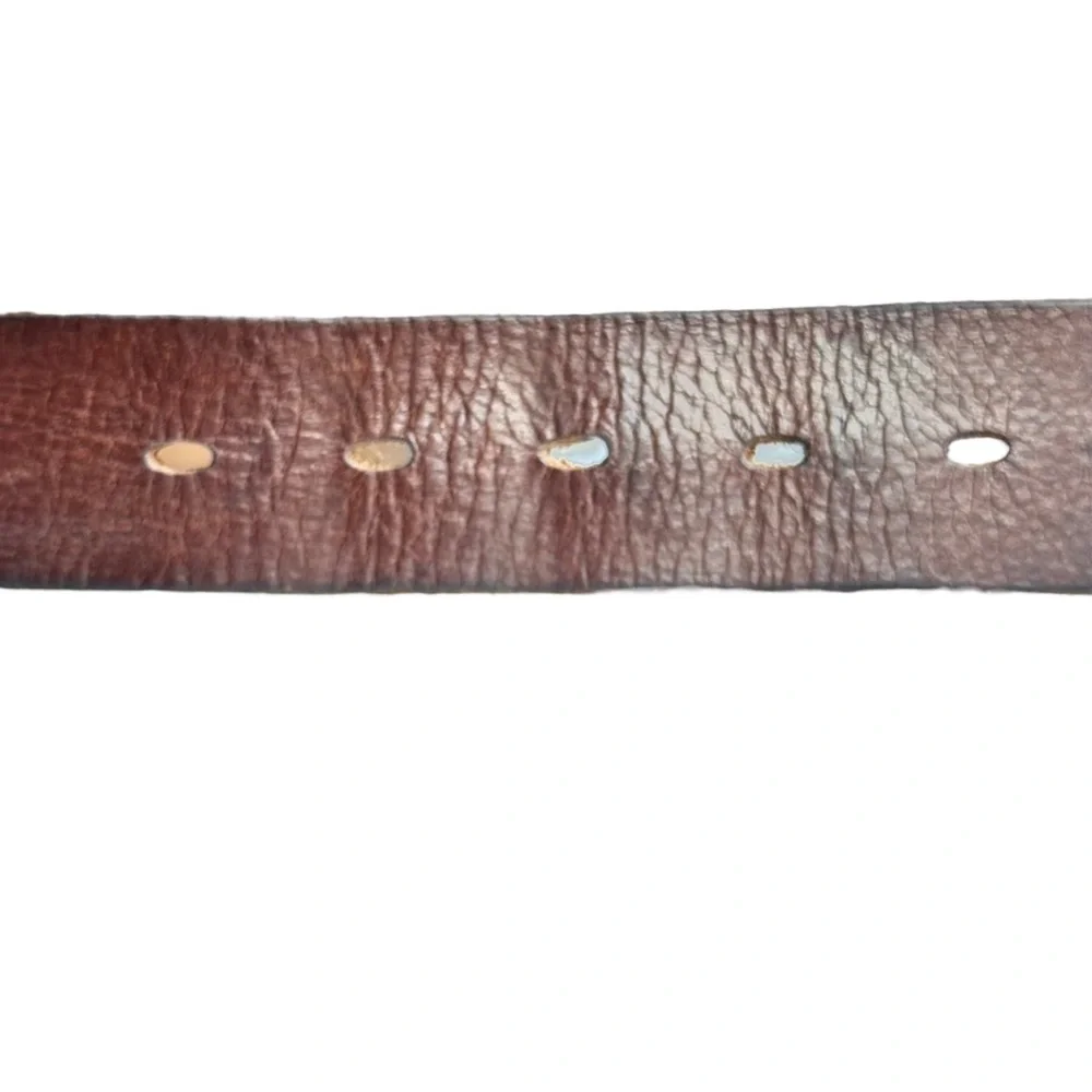 Timberland Men’s Pull Up Jean Brown Leather Belt Waist 37” - 41” Size 39